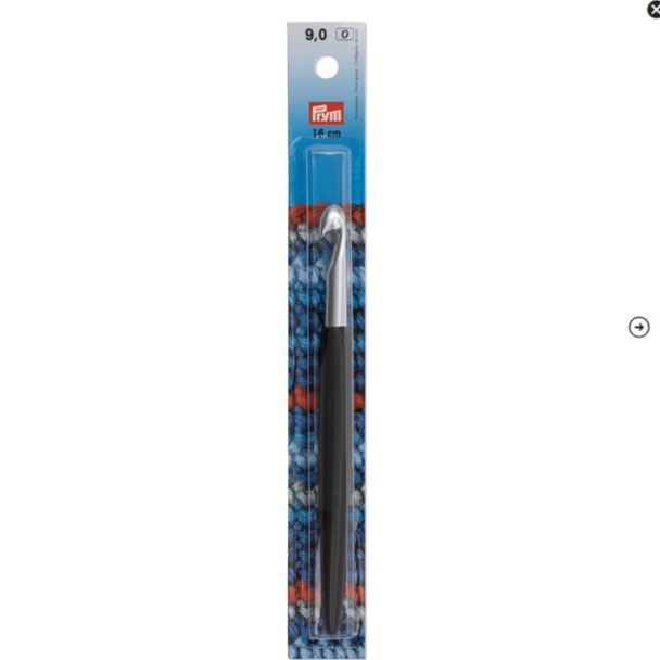 Prym Heklenål Soft grip - 16cm - 9,0