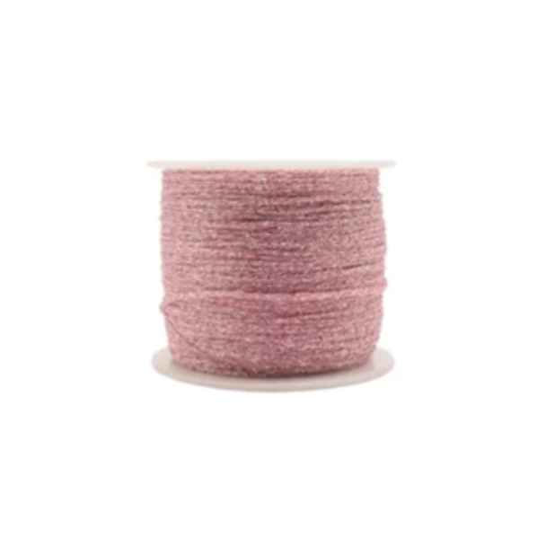 Glittertråd Rosa 200m
