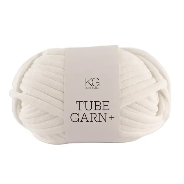 Tubegarn +  - 0601 hvit
