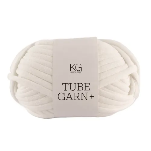 Tubegarn +  - 0601 hvit