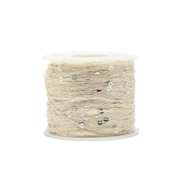 paljetttråd - Cream