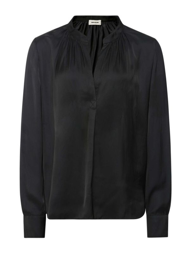 Tink Satin Blouse - Noir  - Image 3