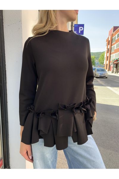 BLUSA - BLACK FRILL