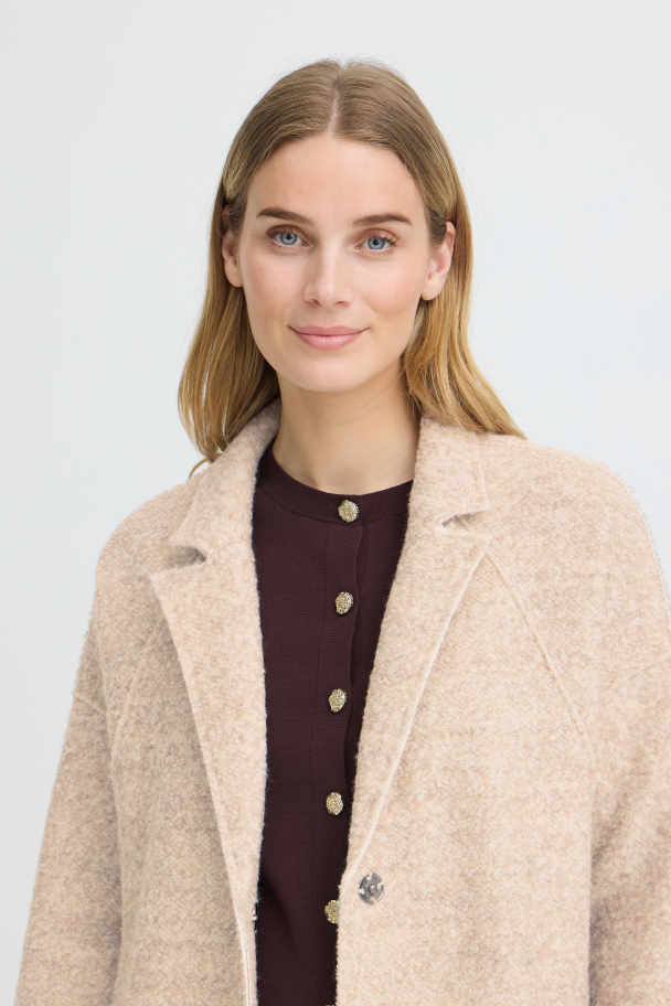 PZlula Wing Ulljakke Beige - Image 4