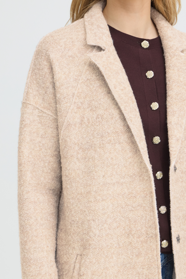 PZlula Wing Ulljakke Beige - Image 3