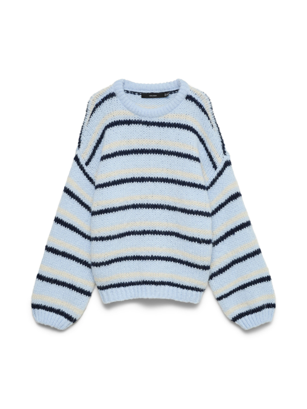 VMMAYBE STRIPE LS O-NECK PULLOVER NOOS