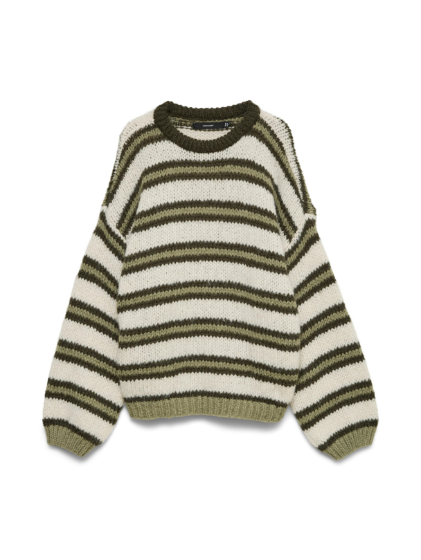 VMMAYBE STRIPE LS O-NECK PULLOVER NOOS