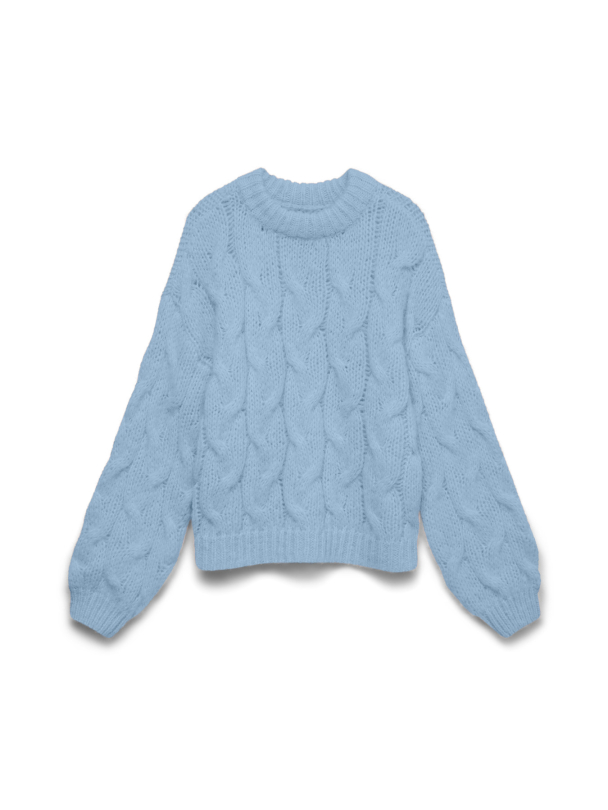 VMMAYBE LS HIGH NECK CABLE PULLOVER NOOS