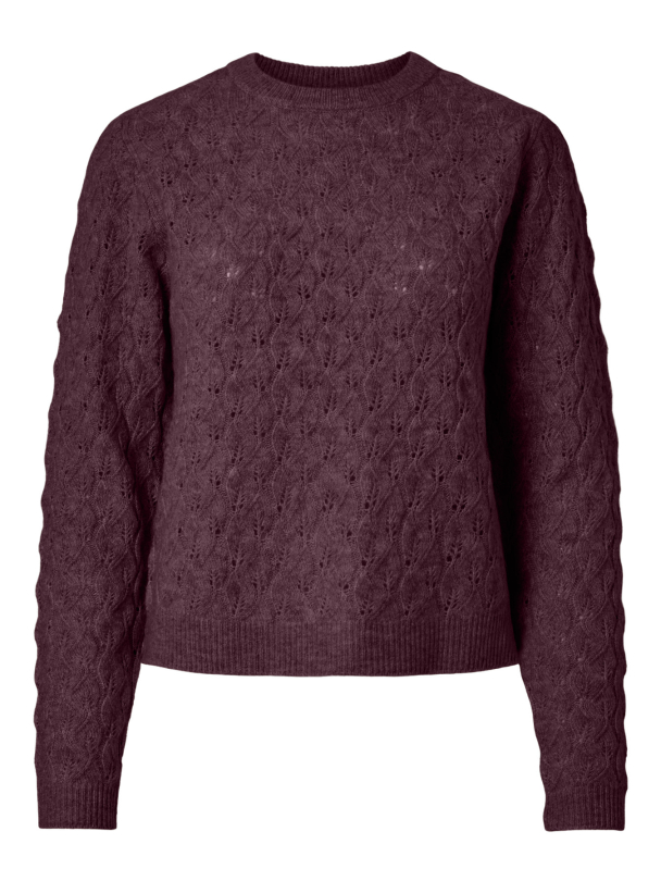 PCLELOU LS O-NECK KNIT NOOS BC - Image 1