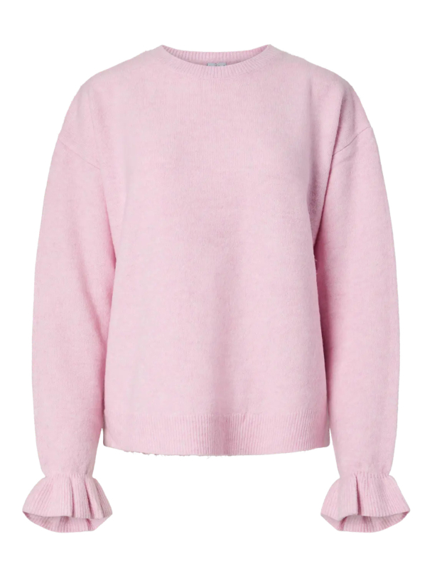 PCSALLY LS FRILL CUFF KNIT NOOS BC - Image 1