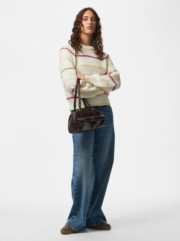 PCNELIA LS O-NECK KNIT NOOS BC - Image 3
