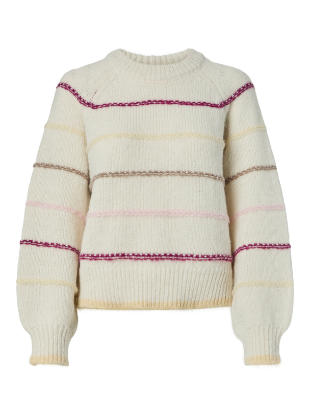 PCNELIA LS O-NECK KNIT NOOS BC - Image 1