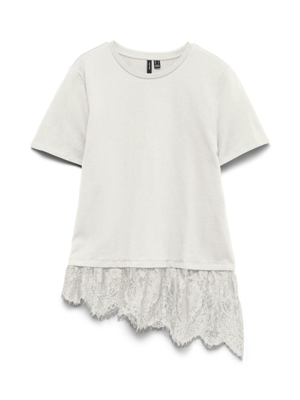 VMBRIT SS O-NECK LACE T-SHIRT JRS - Image 1