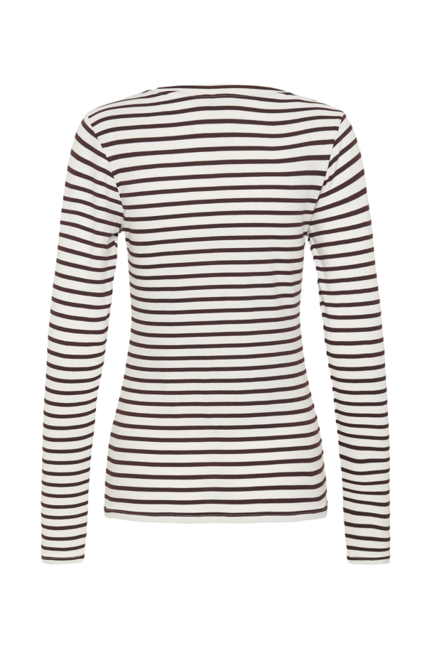 Liddy Topp Hvit/Burgunder - Image 5