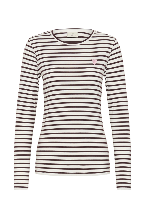 Liddy Topp Hvit/Burgunder - Image 4
