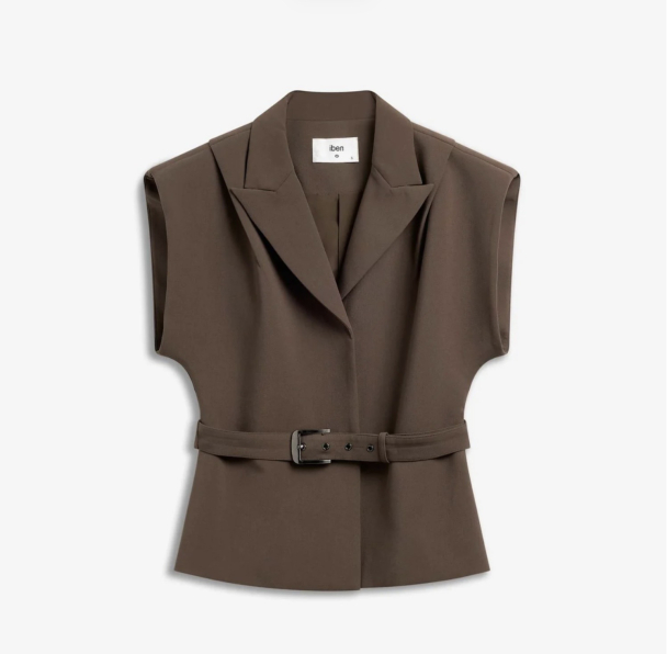 Beverly Waistcoat - Taupe