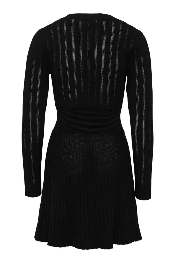 Connie Knitted Mini Dress - Black  - Image 2