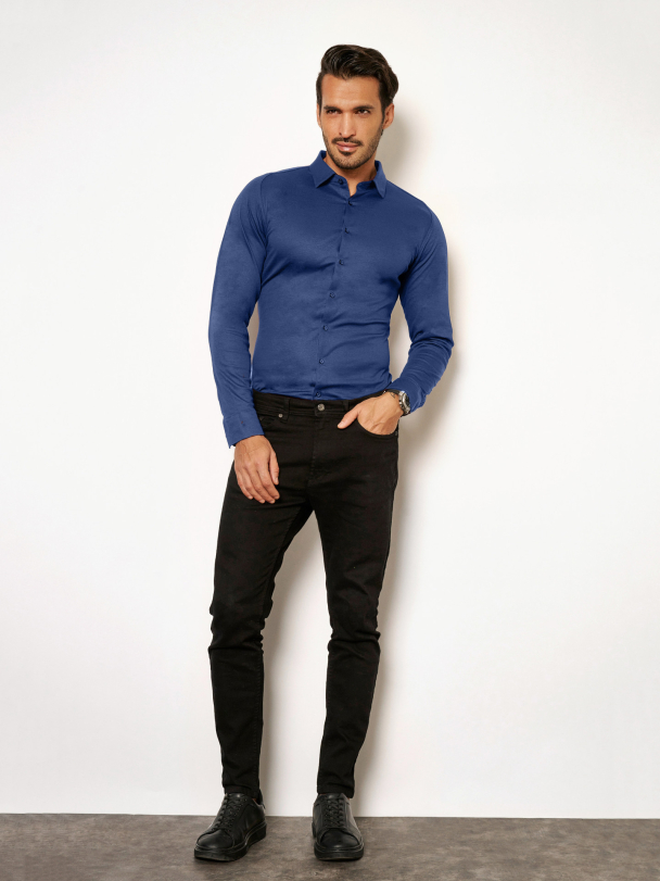 Casual Kent skjorte, blå - Image 3