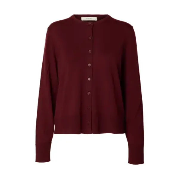Thea Knit Wool Cardigan Tawny