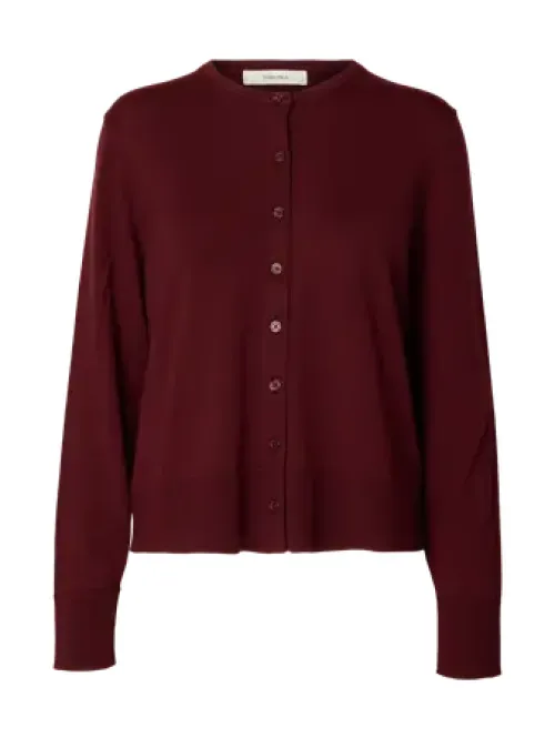 Thea Knit Wool Cardigan Tawny