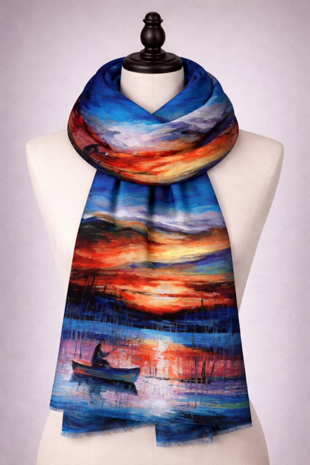 BOHÉME Skjerf Solnedgang 70x180 Z10369