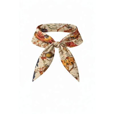 BOHÉME Skjerf SILKE Offwhite tre 50x50  Z10375