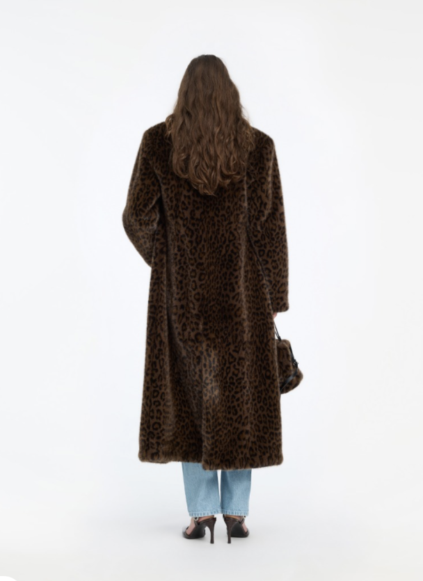 Faux Fur Coat - Desert Palm Comb  - Image 3