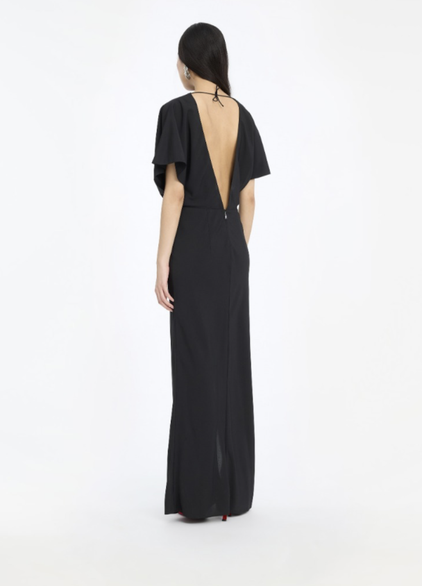 Maxi Slit Dress - Black - Image 2