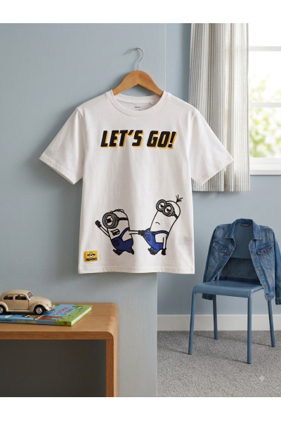 NKMaman Minions T-skjorte Hvit