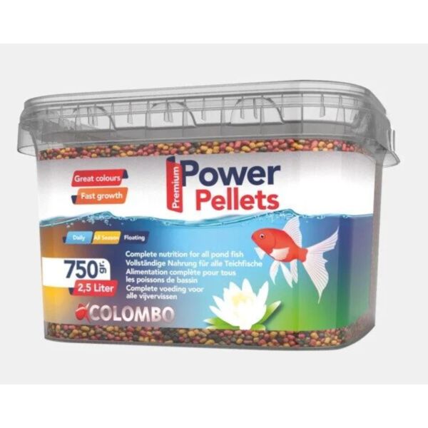 Power pellets 2,5 liter spann / 750gr.