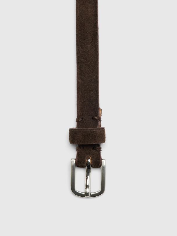 Iona Slim Suede Belt - Delicioso  - Image 2