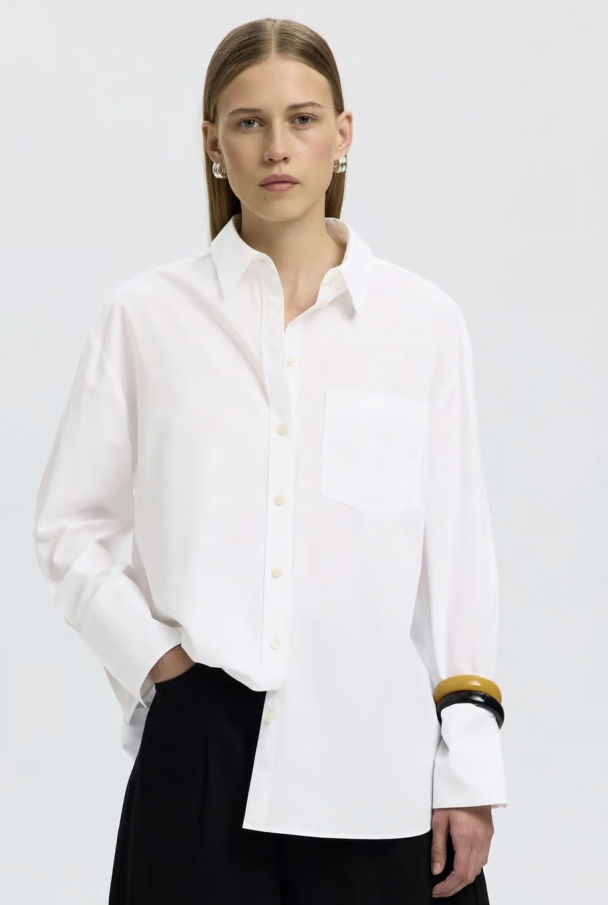 Dannie Oversized Shirt - Bright White  - Image 1
