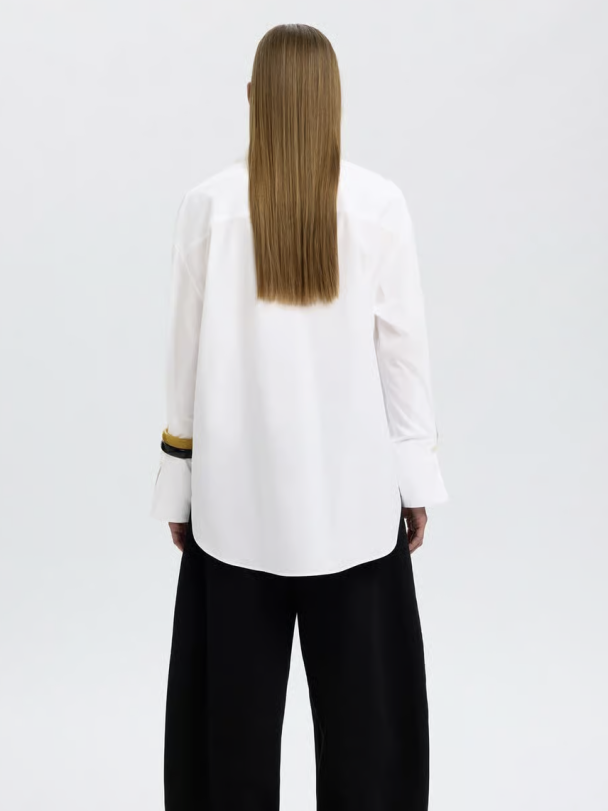 Dannie Oversized Shirt - Bright White  - Image 2