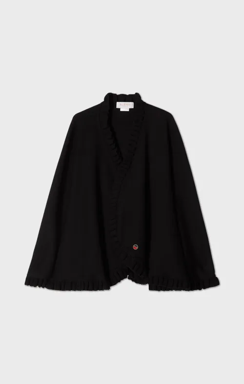 Silvia Black Cape fra Busnel