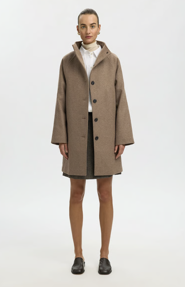 Zia-Vinni Wool Blend Coat - Fallen Rock   - Image 1