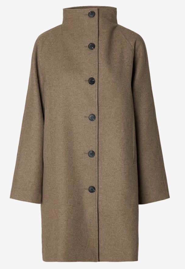 Zia-Vinni Wool Blend Coat - Fallen Rock   - Image 3