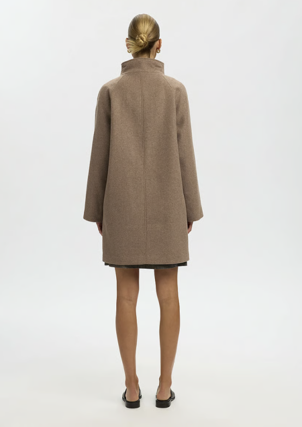 Zia-Vinni Wool Blend Coat - Fallen Rock   - Image 2