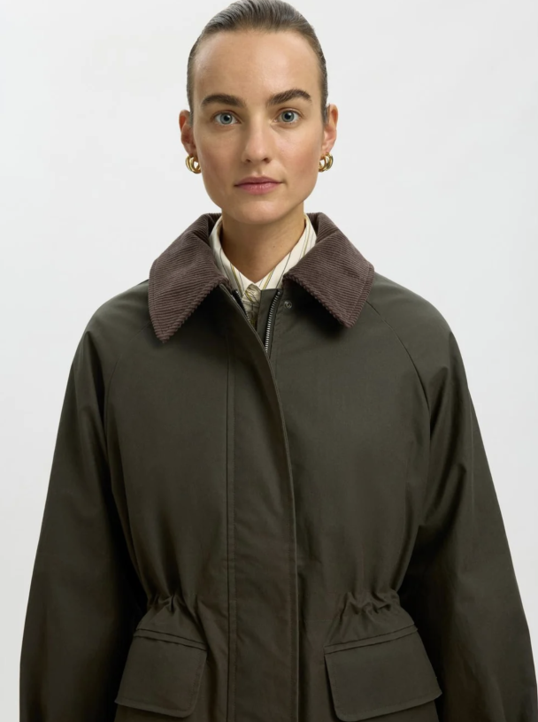 Wilma Waxed Jacket - Grape Leaf   - Image 2