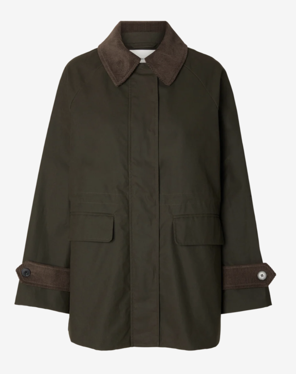 Wilma Waxed Jacket - Grape Leaf   - Image 3