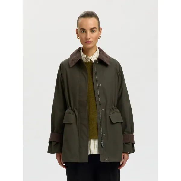 Wilma Oilskin Jacket Grape