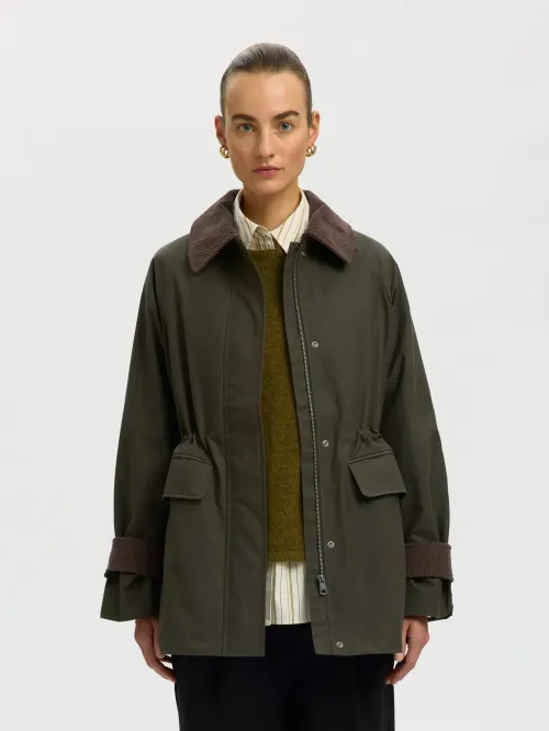 Wilma Oilskin Jacket Grape