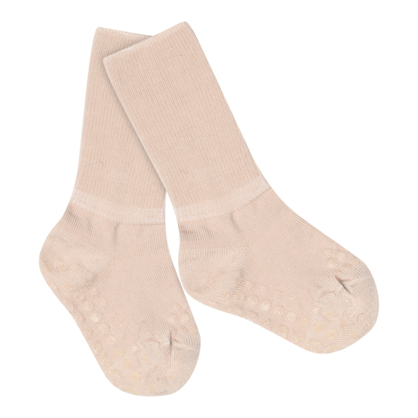 Non-Slip Socks Merino Wool - Rose Dust