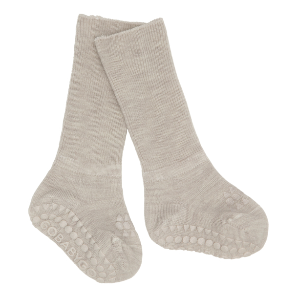 Non-Slip Socks Merino Wool - Sand - Image 2
