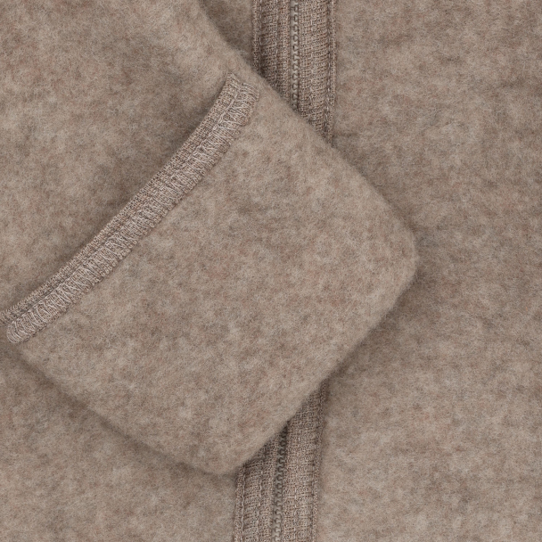 Pram Suit Ears Wool Fleece - Savannah Melange - Image 3