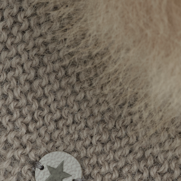 Bonnet Wool Knit Alpaca Pompom - Atmosphere - Image 3