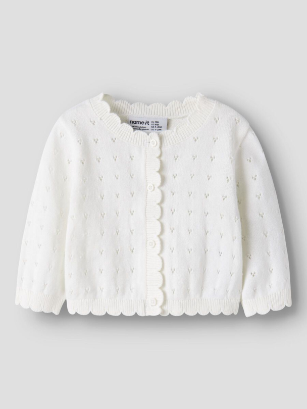 NBFnalani Strikket Cardigan Offwhite - Image 1