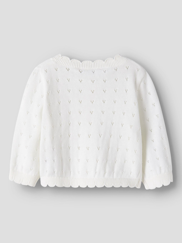 NBFnalani Strikket Cardigan Offwhite - Image 2