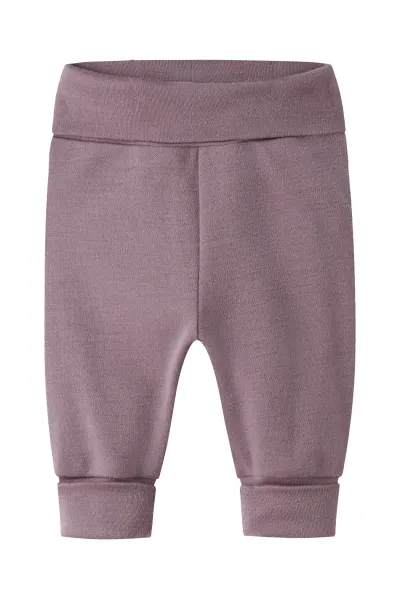 NBFwillit Ullbukse Baby Lys Burgunder