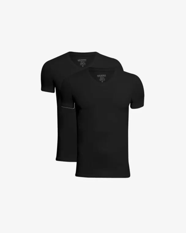 Jbs 2-pakning v-hals t-shirt, svart - Image 2