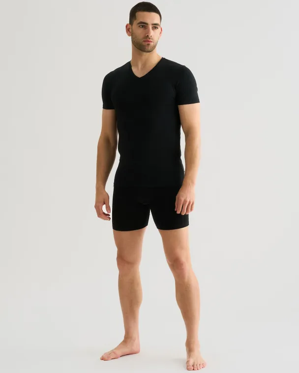 Jbs 2-pakning v-hals t-shirt, svart - Image 3
